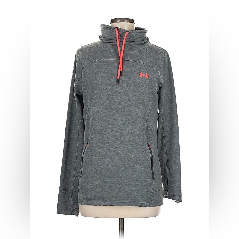 Under Armour Charcoal Sweater with Neon Pink Details